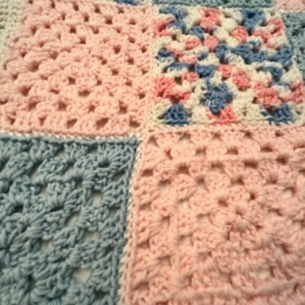Handmade vtg afghan
